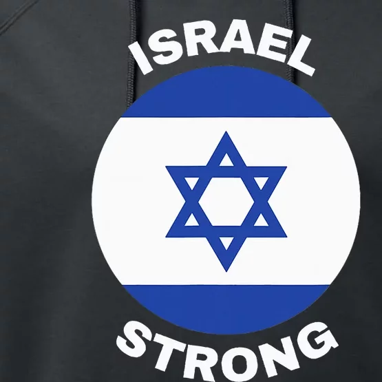 Israel Strong Pray for Israel Performance Fleece Hoodie