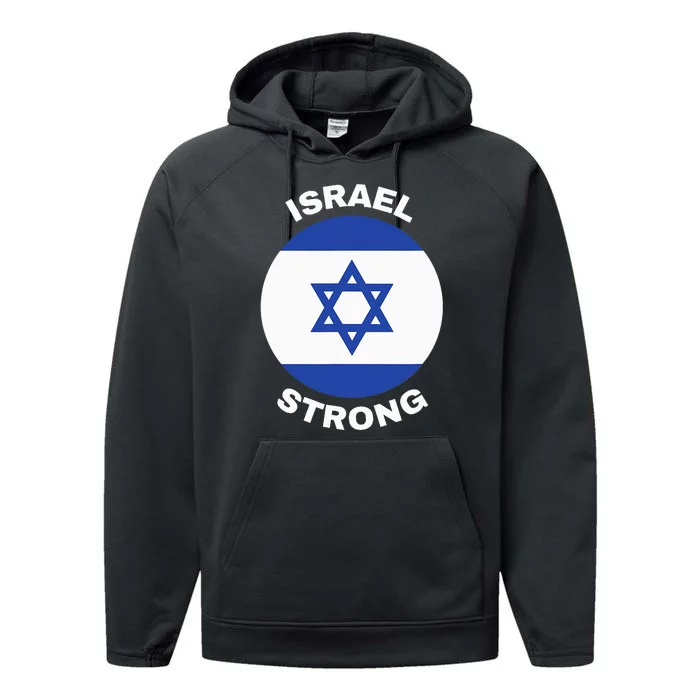 Israel Strong Pray for Israel Performance Fleece Hoodie