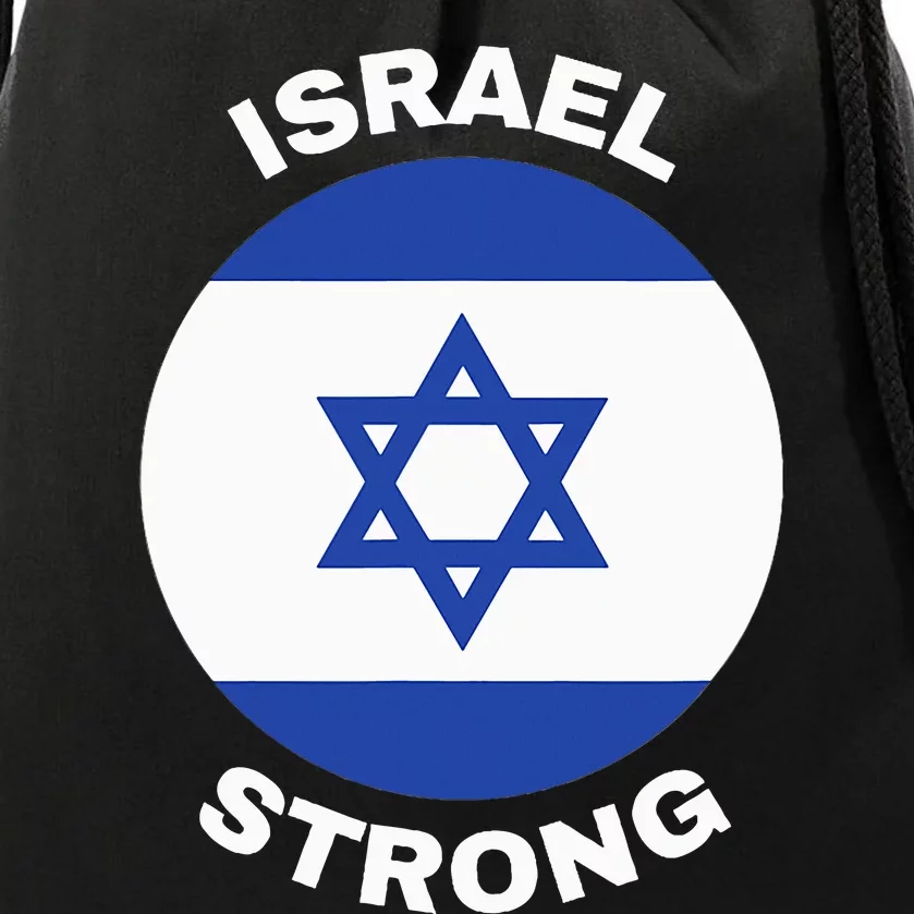 Israel Strong Pray for Israel Drawstring Bag