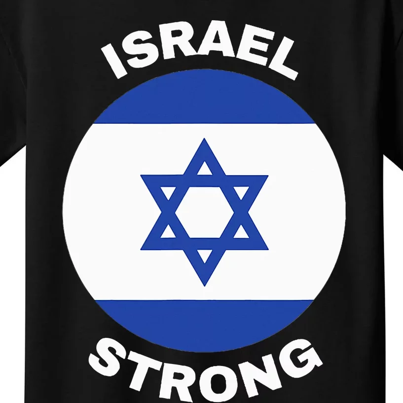 Israel Strong Pray for Israel Kids T-Shirt