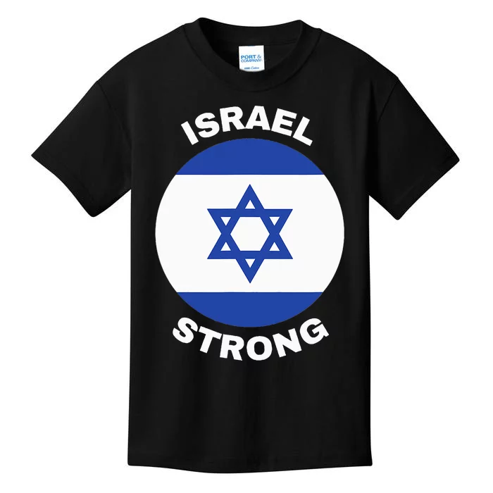 Israel Strong Pray for Israel Kids T-Shirt