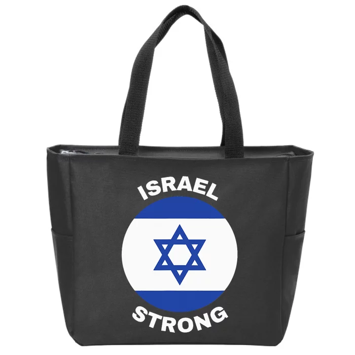 Israel Strong Pray for Israel Zip Tote Bag