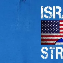 Israel Strong Pray For Israel US Israel Flag Softstyle Adult Sport Polo