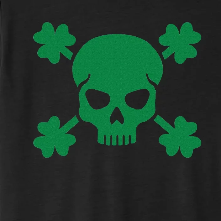 Irish Saint Patricks Day Skull And Crossbones Pirate ChromaSoft Performance T-Shirt