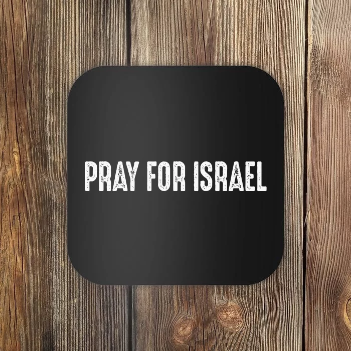 Israel Strong Pray For Israel US Israel Flag Coaster