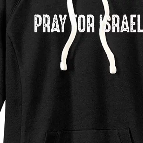 Israel Strong Pray For Israel US Israel Flag Women's Fleece Hoodie