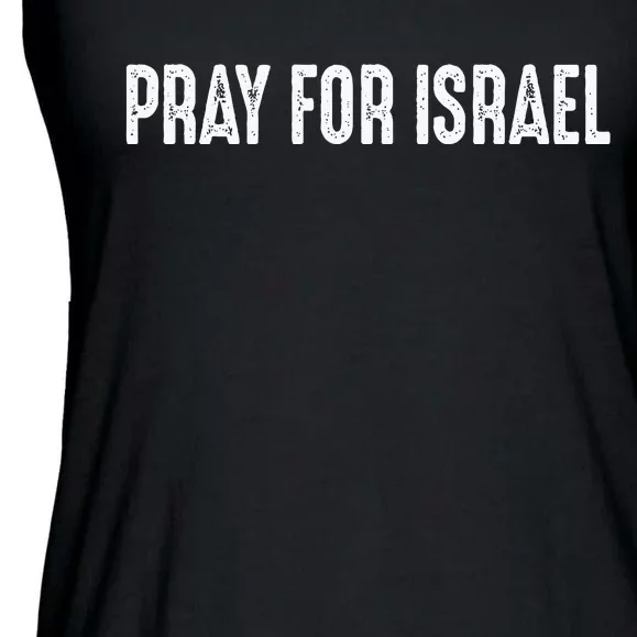 Israel Strong Pray For Israel US Israel Flag Ladies Essential Flowy Tank