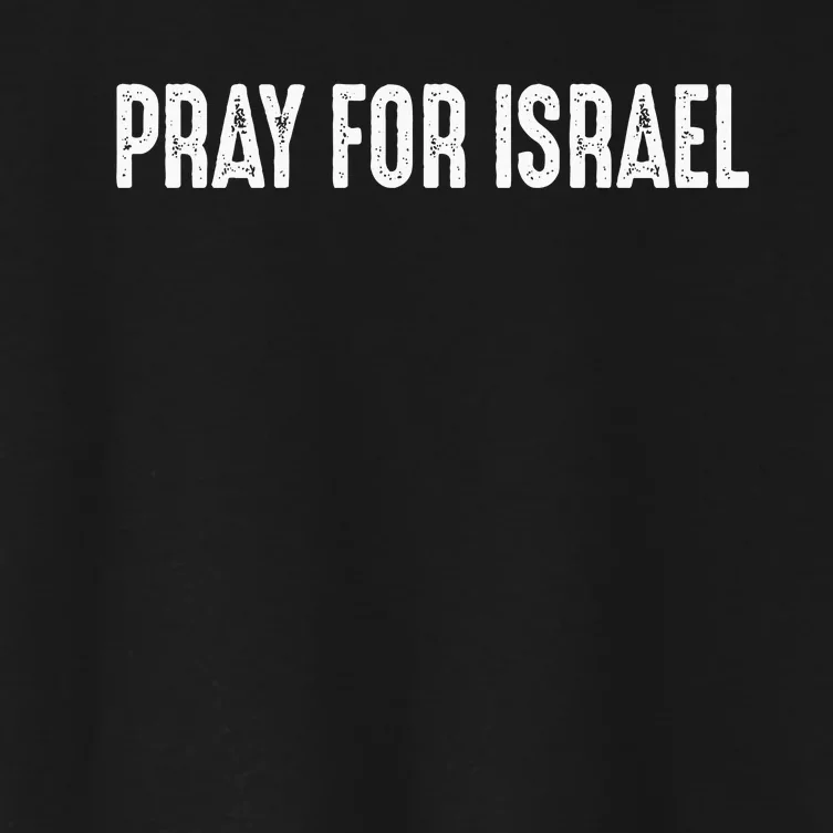 Israel Strong Pray For Israel US Israel Flag Women's Crop Top Tee