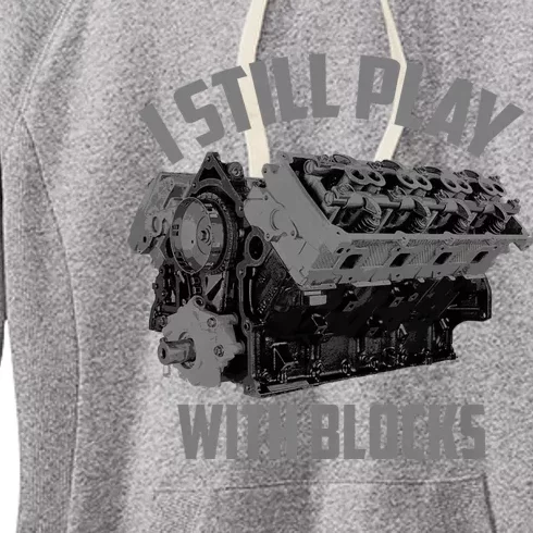 I Still Play With Blocks Racing | Maintenance Man Gift Women's Fleece Hoodie