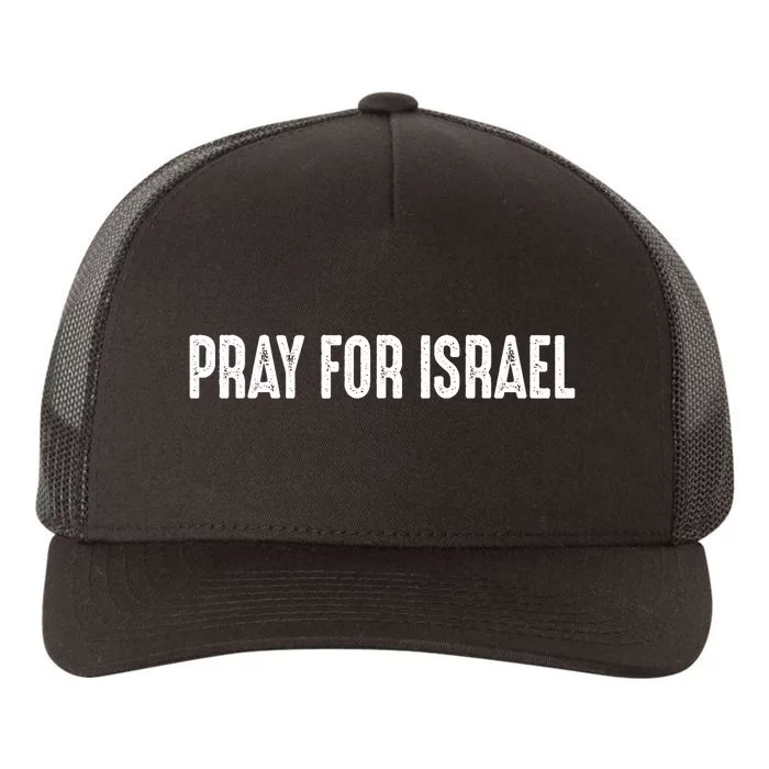 Israel Strong Pray For Israel US Israel Flag Yupoong Adult 5-Panel Trucker Hat