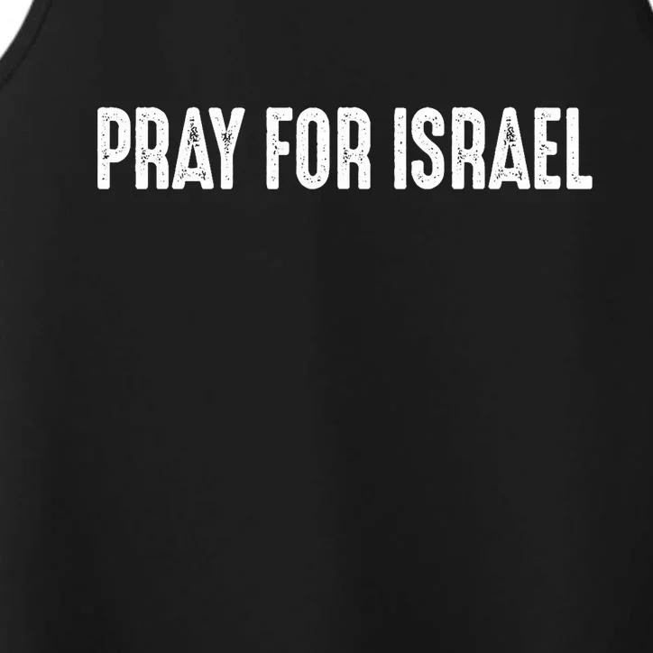 Israel Strong Pray For Israel US Israel Flag Performance Tank