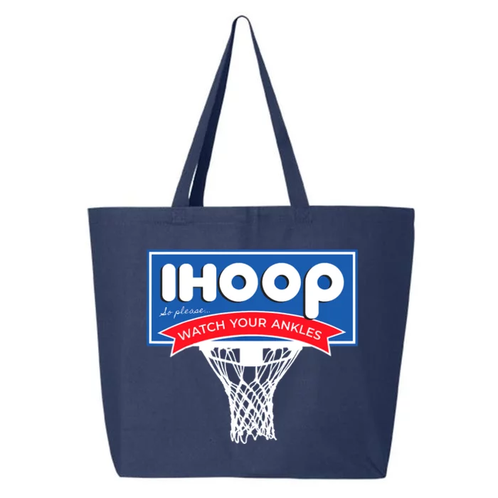 IHOOP So Please Watch Your Ankles Funny Basketball 25L Jumbo Tote