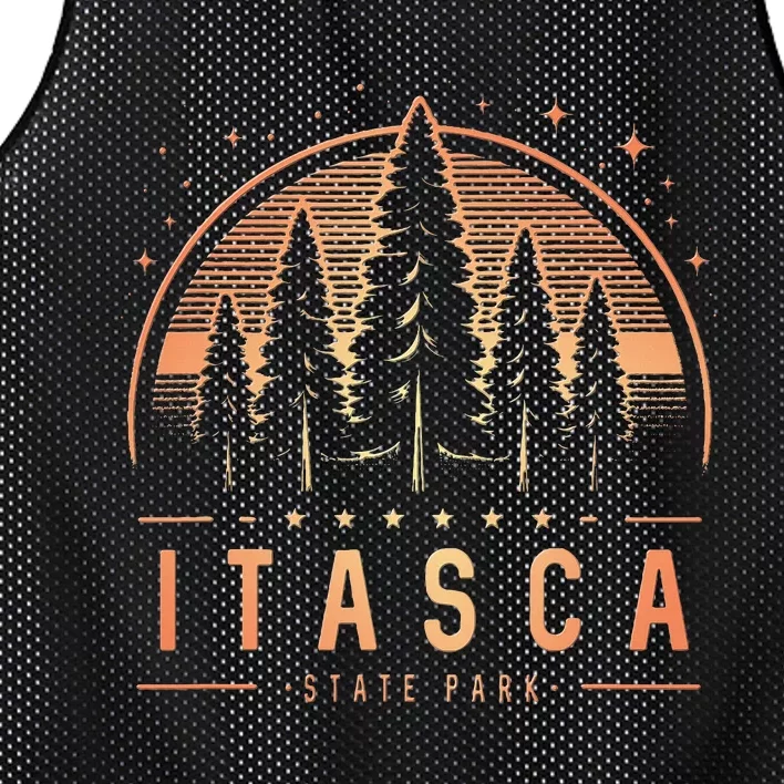 Itasca State Park Minnesota Itasca State Park Mn Trees Mesh Reversible Basketball Jersey Tank