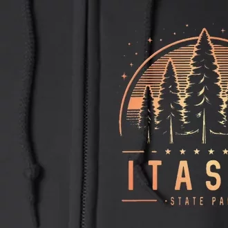 Itasca State Park Minnesota Itasca State Park Mn Trees Full Zip Hoodie