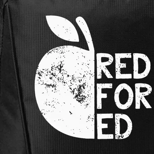 I Support Public Education Red For Ed Teacher Gift City Backpack