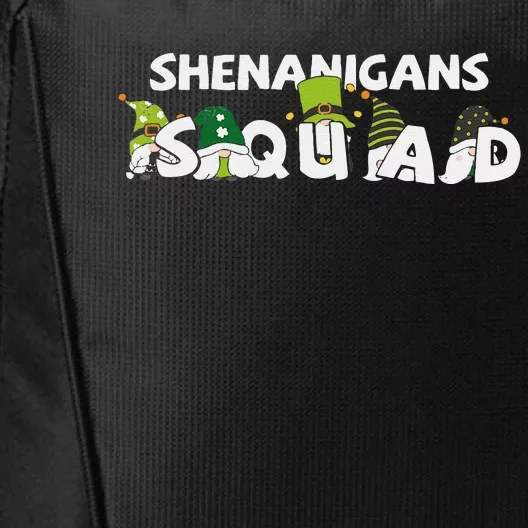 irish st patrick green Shenanigans Squad lucky Shamrock City Backpack