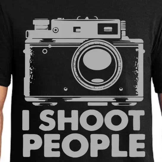 I Shoot People White Camera Pajama Set