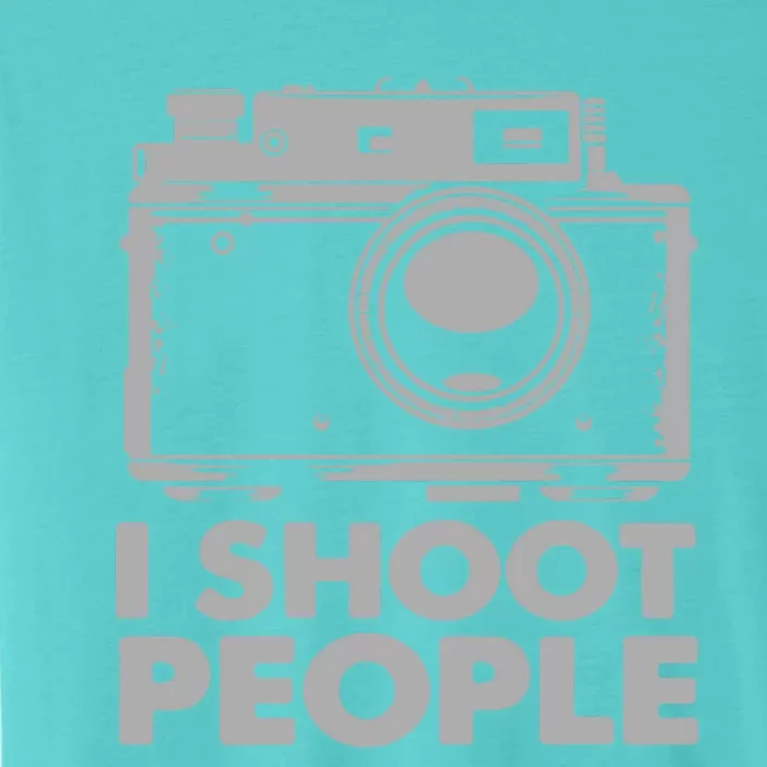 I Shoot People White Camera ChromaSoft Performance T-Shirt