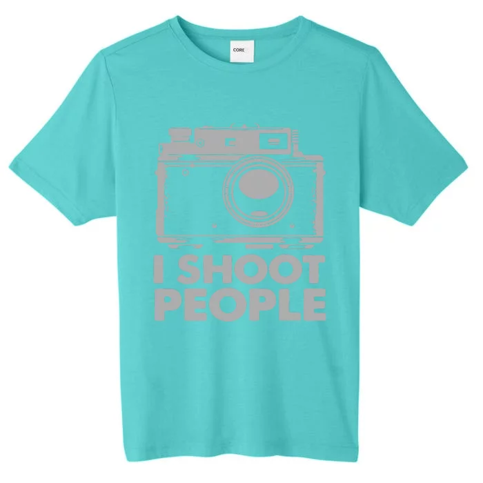 I Shoot People White Camera ChromaSoft Performance T-Shirt