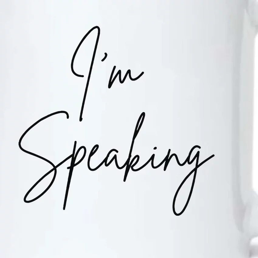 IM Speaking Quote Kamala Harris Joe Biden 2024 Black Color Changing Mug