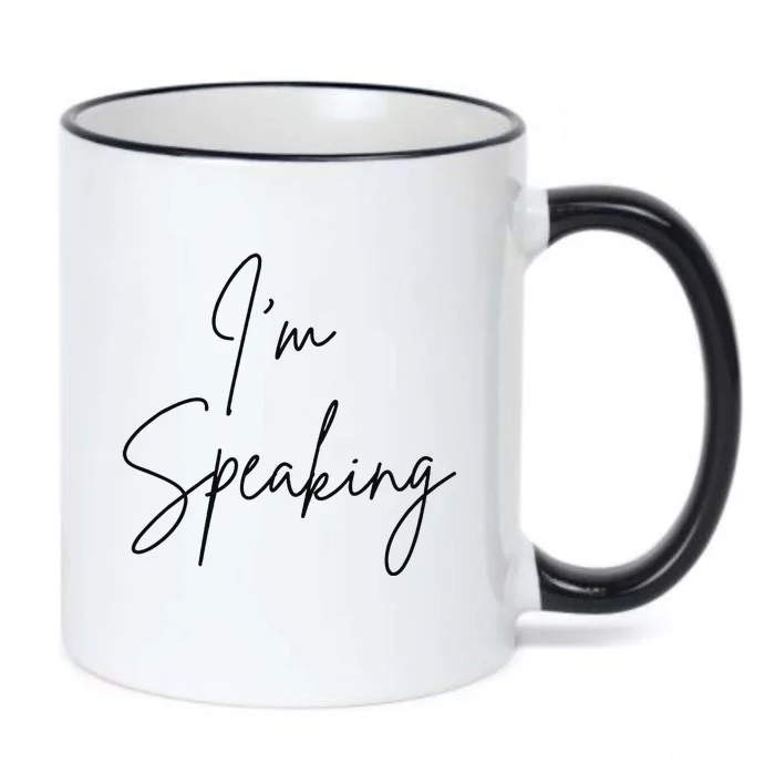 IM Speaking Quote Kamala Harris Joe Biden 2024 Black Color Changing Mug