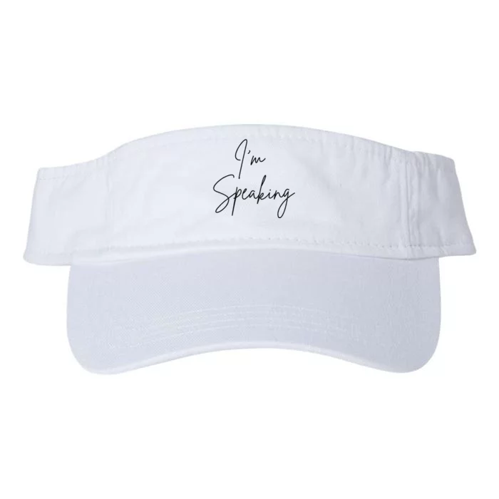 IM Speaking Quote Kamala Harris Joe Biden 2024 Valucap Bio-Washed Visor