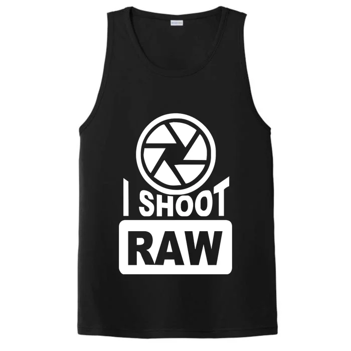 I Shoot Raw Photography Performance Tank