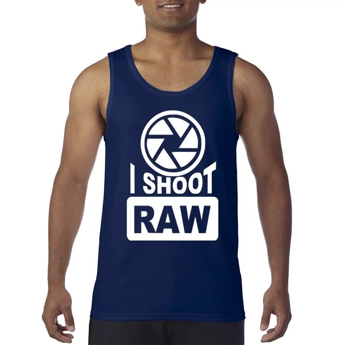 I Shoot Raw Photography Tank Top