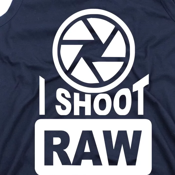 I Shoot Raw Photography Tank Top