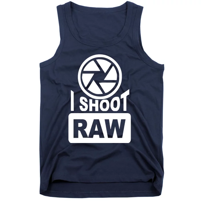 I Shoot Raw Photography Tank Top