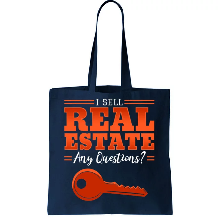 I Sell Real Estate Agent Broker Property Realty Design Tote Bag