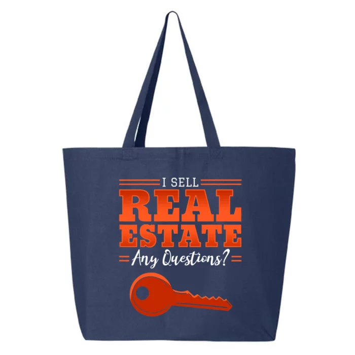 I Sell Real Estate Agent Broker Property Realty Design 25L Jumbo Tote