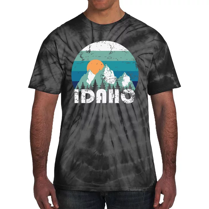 Idaho State Retro Vintage Tie-Dye T-Shirt