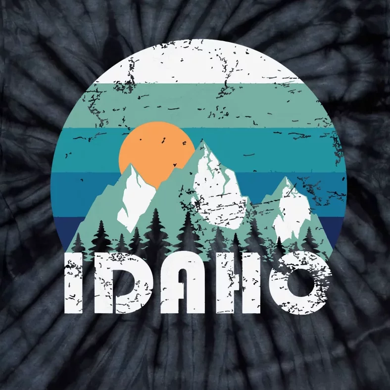 Idaho State Retro Vintage Tie-Dye T-Shirt