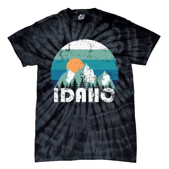 Idaho State Retro Vintage Tie-Dye T-Shirt