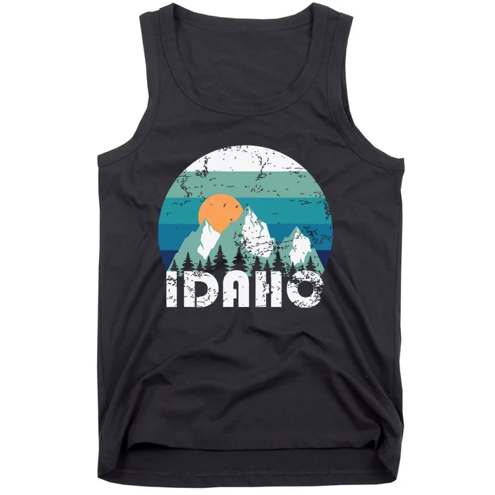 Idaho State Retro Vintage Tank Top