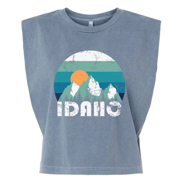 Idaho State Retro Vintage Garment-Dyed Women's Muscle Tee