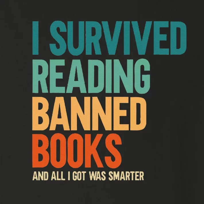 I Survived Reading Banned Books Book Lover Bookaholic Toddler Long Sleeve Shirt