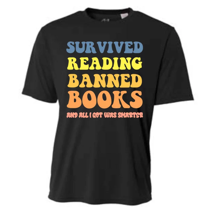 I survived reading banned books reader bookworm bookaholic Cooling Performance Crew T-Shirt