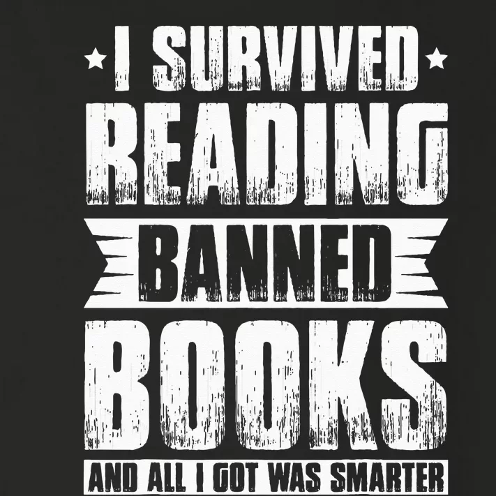 I Survived Reading Banned Books Book Lover Bookaholic Toddler Long Sleeve Shirt