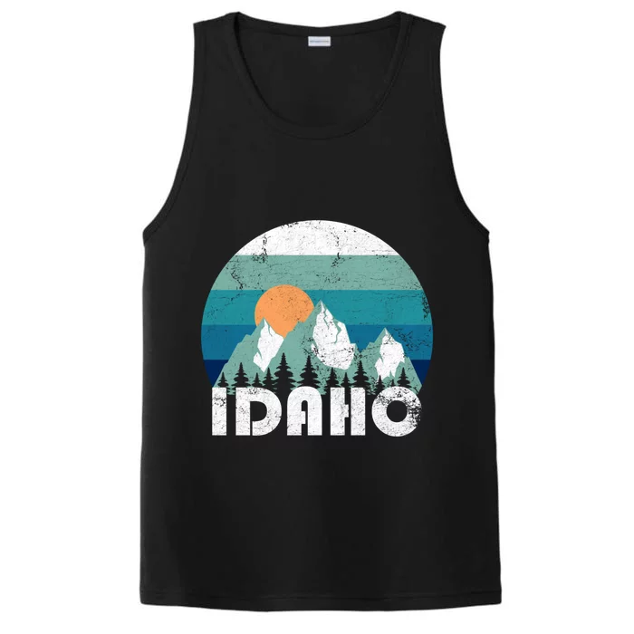 Idaho State Retro Vintage Cool Gift Performance Tank