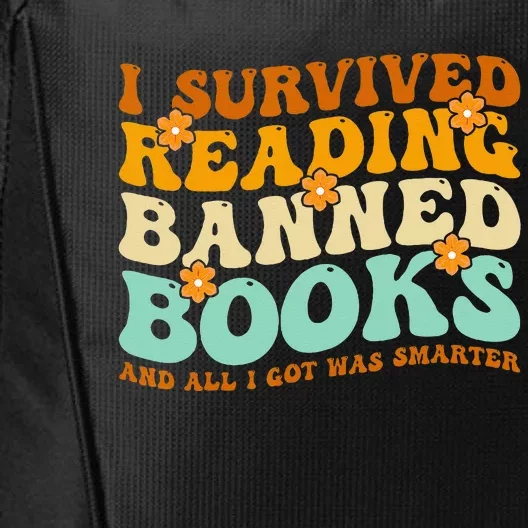 I Survived Reading Banned Books Book Lover Bookaholic City Backpack