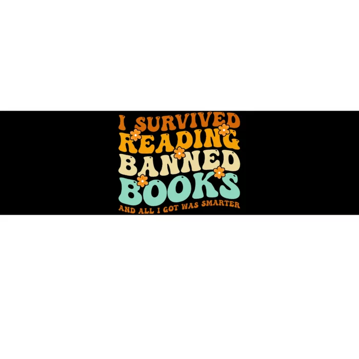 I Survived Reading Banned Books Book Lover Bookaholic Bumper Sticker