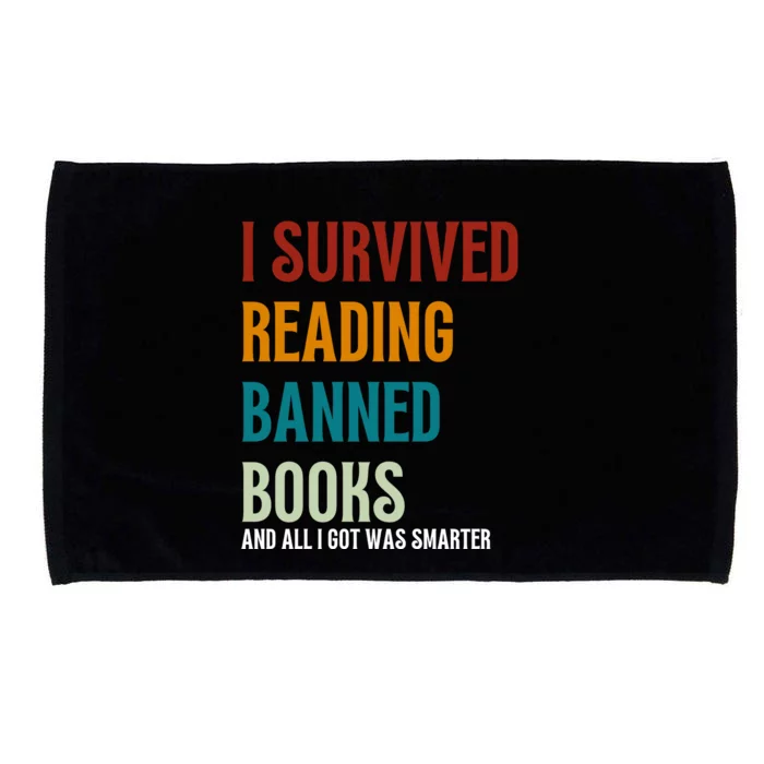 I Survived Reading Banned Books Book Lover Microfiber Hand Towel