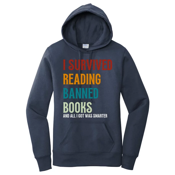 I Survived Reading Banned Books Book Lover Women's Pullover Hoodie