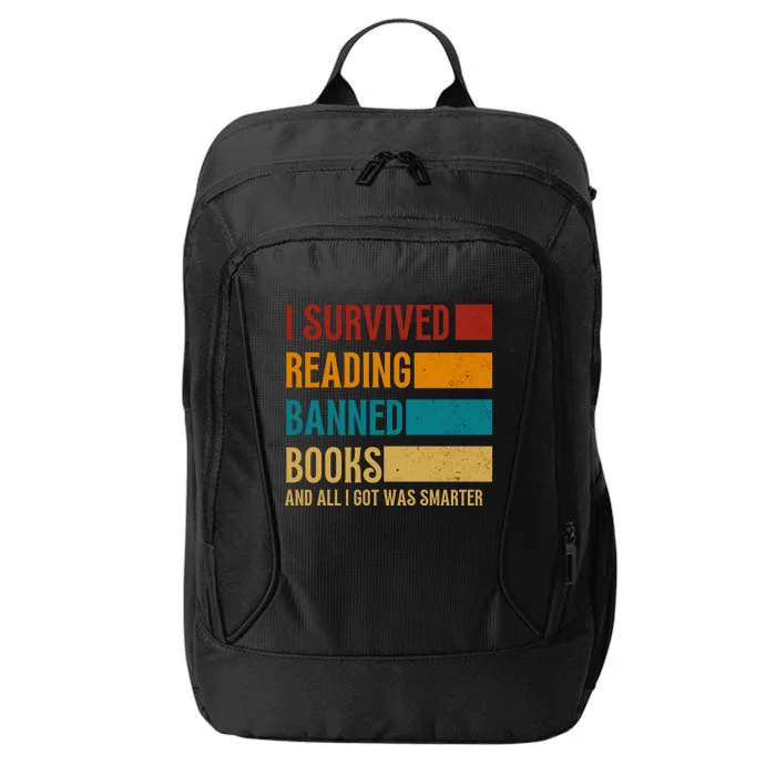 I Survived Reading Banned Books Book Lover Bookaholic City Backpack