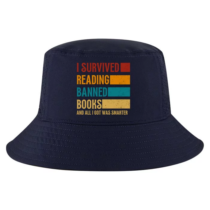 I Survived Reading Banned Books Book Lover Bookaholic Cool Comfort Performance Bucket Hat