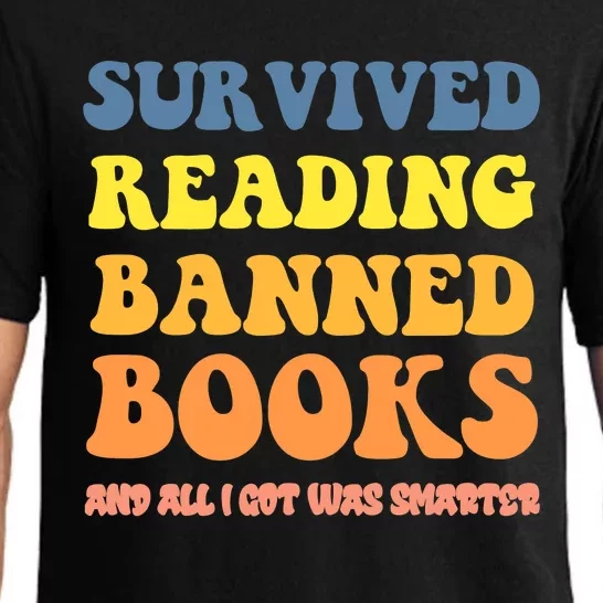 I Survived Reading Banned Books Reader Bookworm Bookaholic Pajama Set