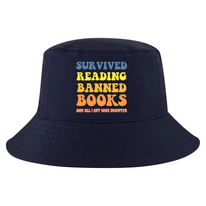 I Survived Reading Banned Books Reader Bookworm Bookaholic Cool Comfort Performance Bucket Hat