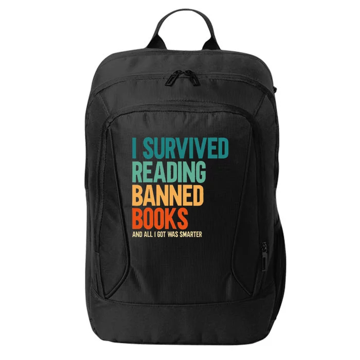 I Survived Reading Banned Books Book Lover Bookaholic City Backpack